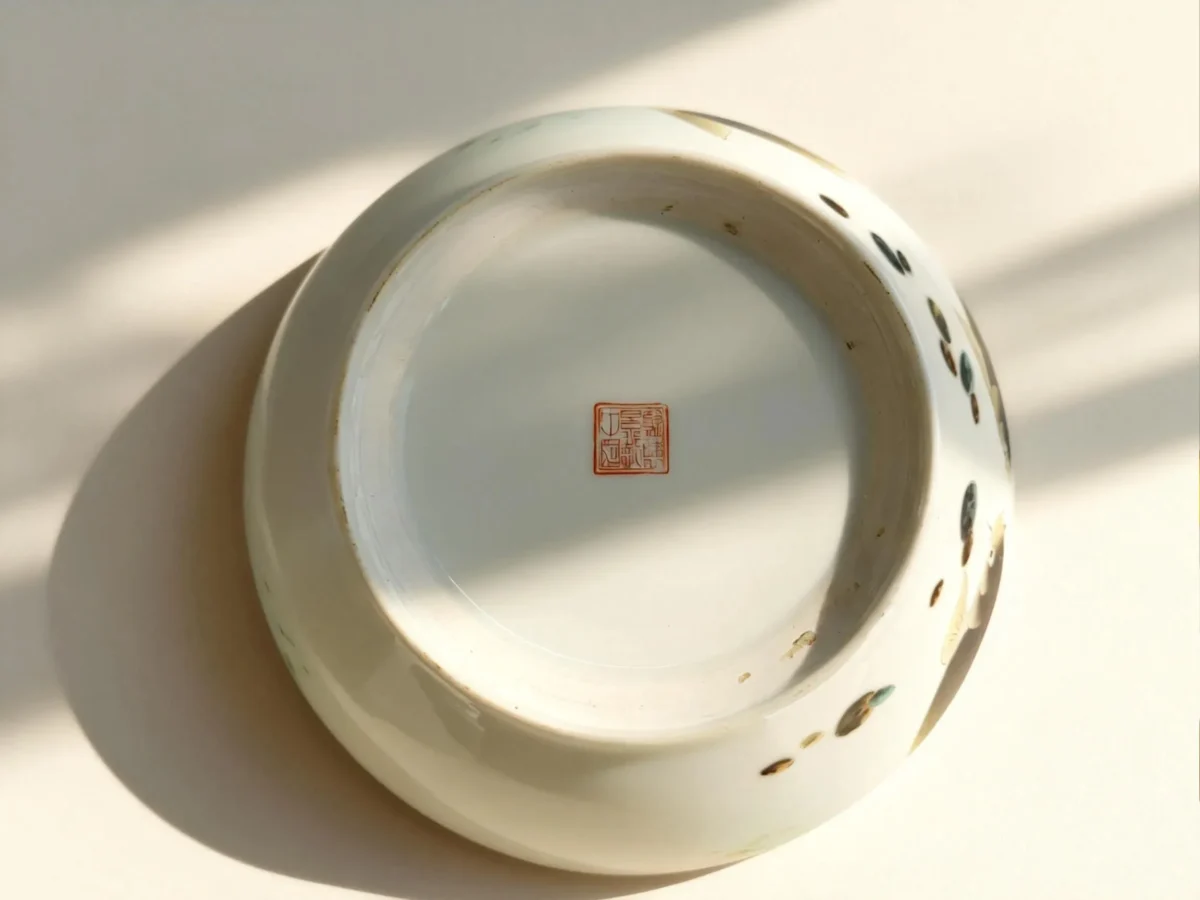 Water Basin with Banana Leaf and Carp