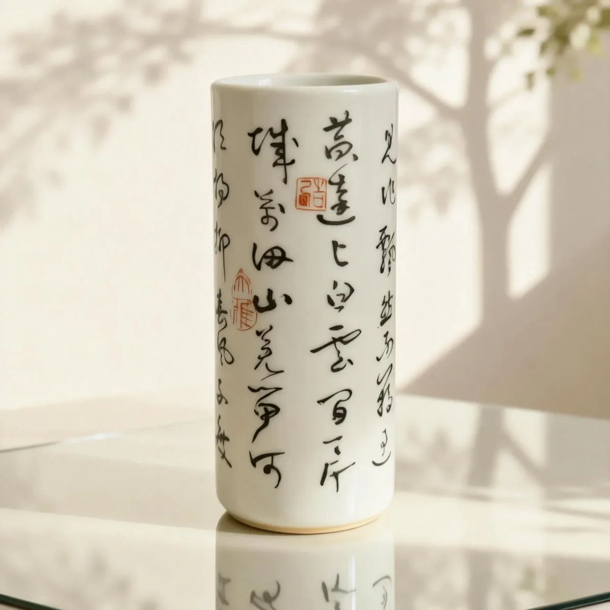 Calligraphy Poem Brush Holder