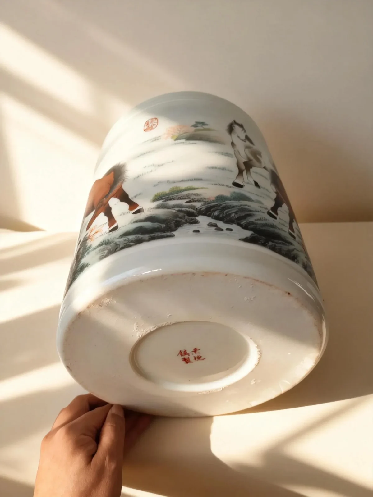 Noble Horse Painting Brush Holder