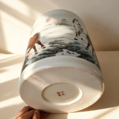 Noble Horse Painting Brush Holder