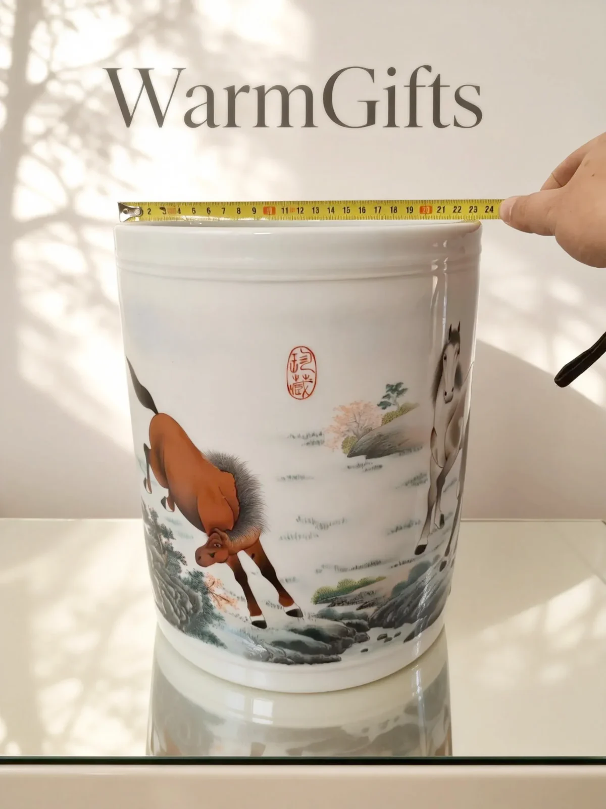 Noble Horse Painting Brush Holder