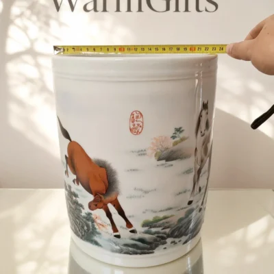 Noble Horse Painting Brush Holder