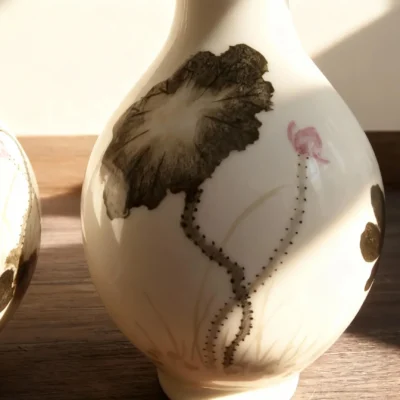 Garlic Bottle Ink Lotus Hummingbird Paired Bottles