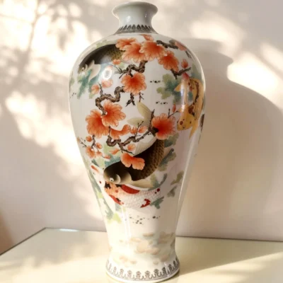 Prunus Vase Maple Leaf Koi