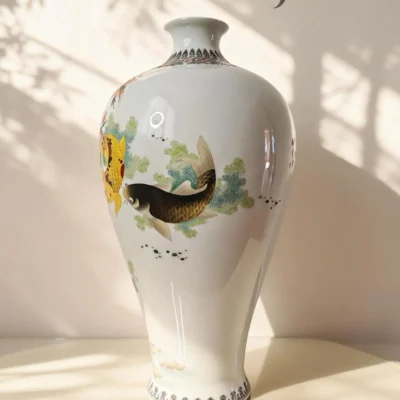 Prunus Vase Maple Leaf Koi