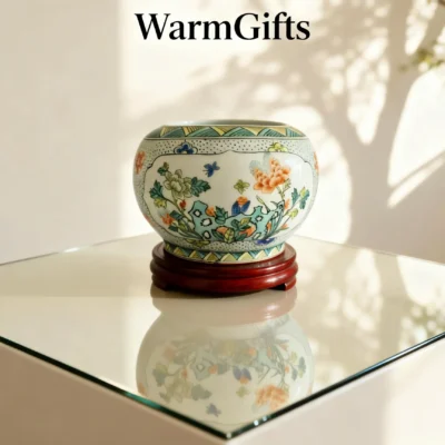 Blossom Butterfly Elegant Rhythm Porcelain Jar