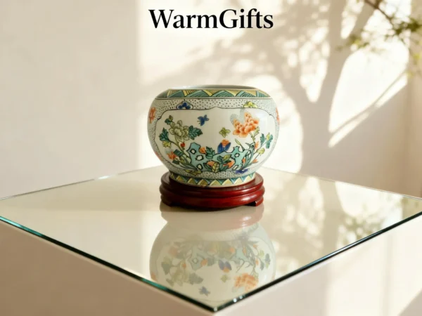 Blossom Butterfly Elegant Rhythm Porcelain Jar