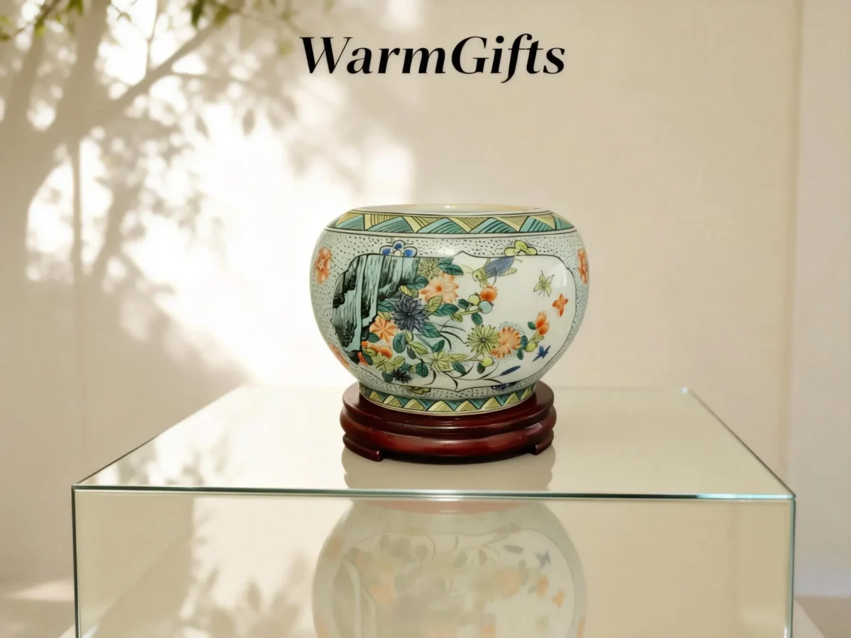 Blossom Butterfly Elegant Rhythm Porcelain Jar