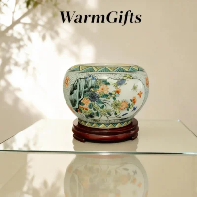Blossom Butterfly Elegant Rhythm Porcelain Jar