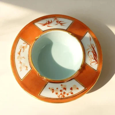 Gang04 Orange Rhythm Elegant Bamboo Ashtray