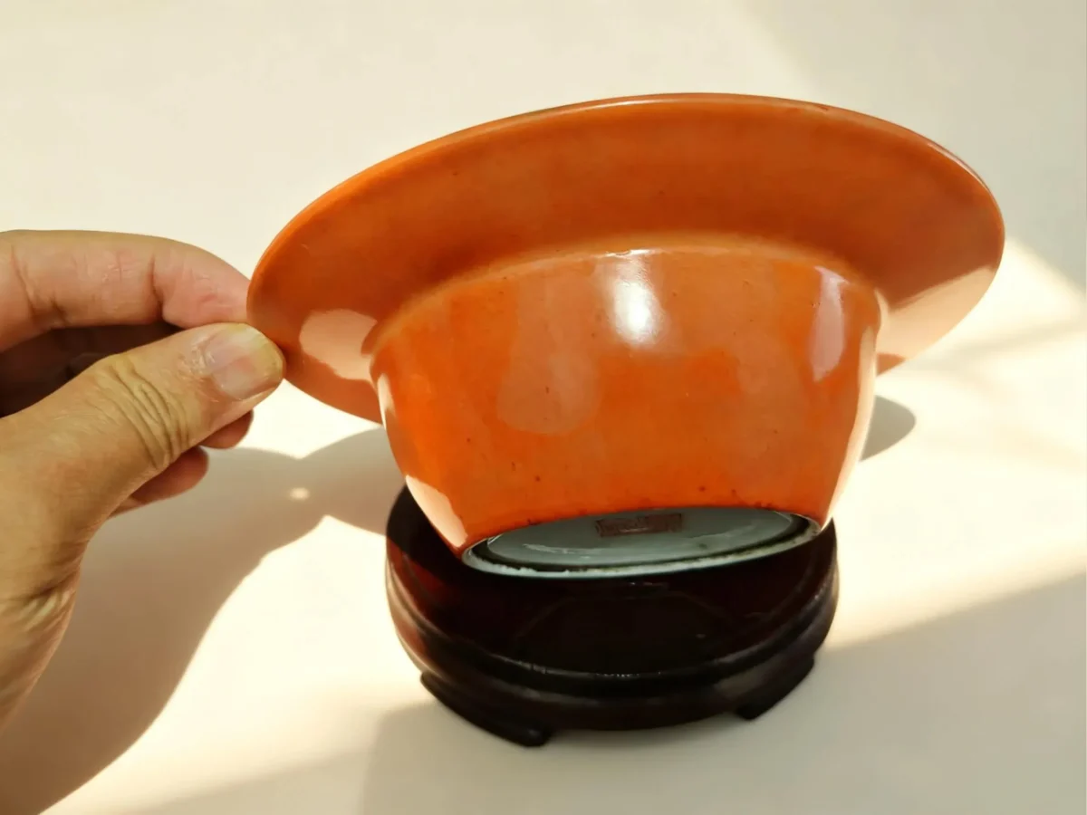 Gang05 Orange Rhythm Elegant Bamboo Ashtray