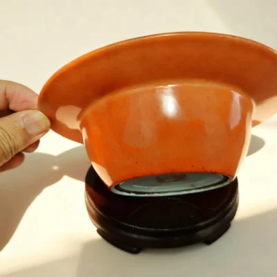 Gang05 Orange Rhythm Elegant Bamboo Ashtray