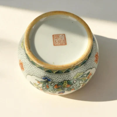 Blossom Butterfly Elegant Rhythm Porcelain Jar