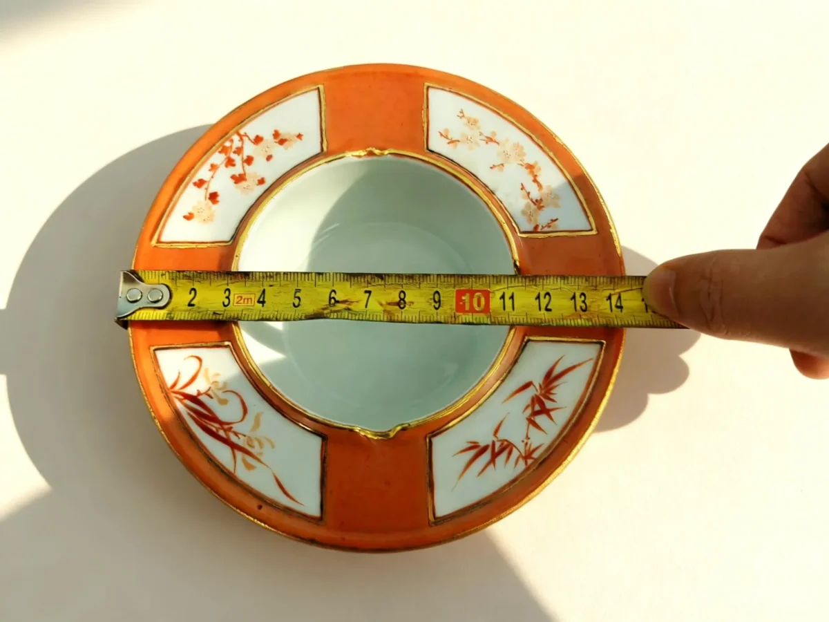 Gang07 Orange Rhythm Elegant Bamboo Ashtray