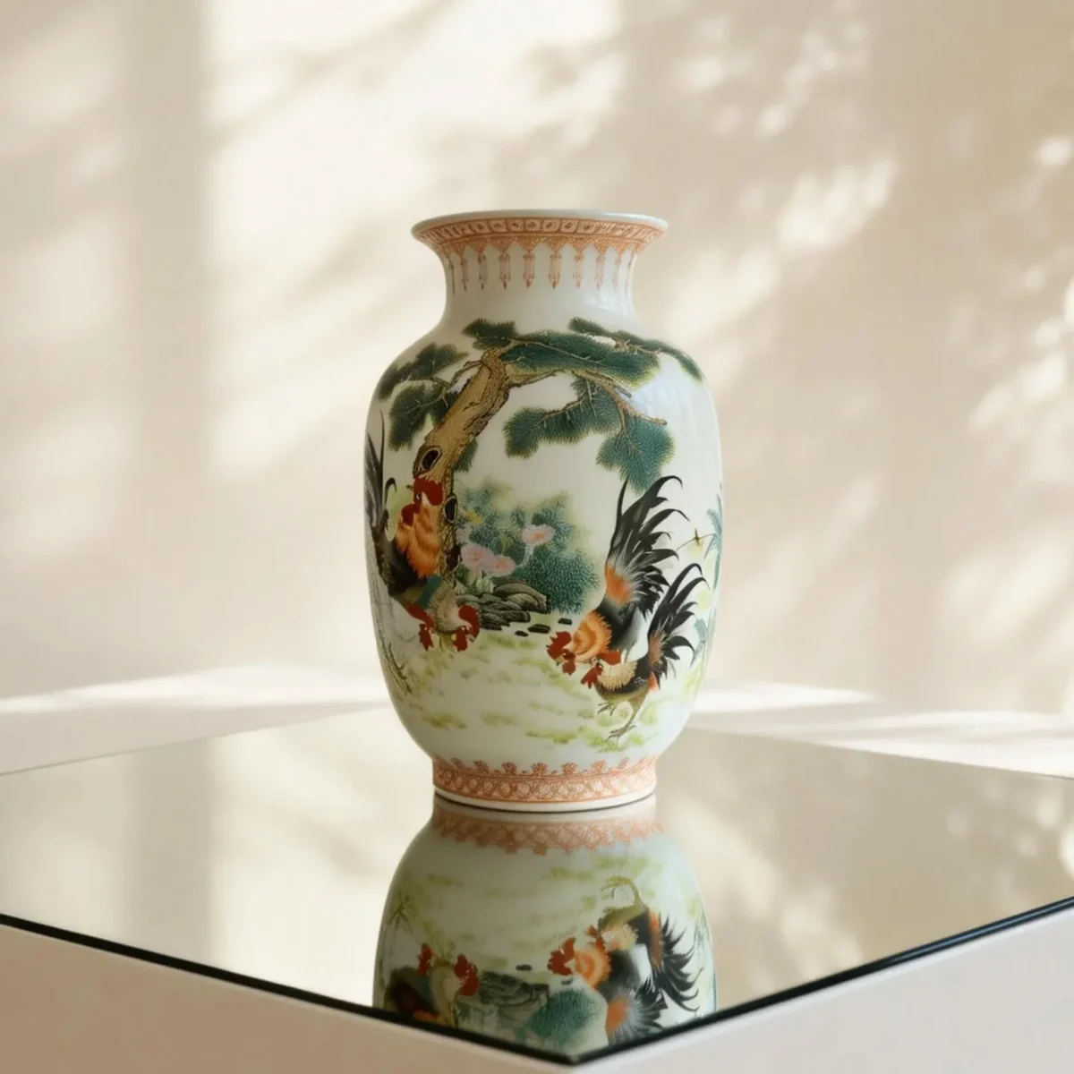 Winter Melon Bottle Paired Rooster Bottles