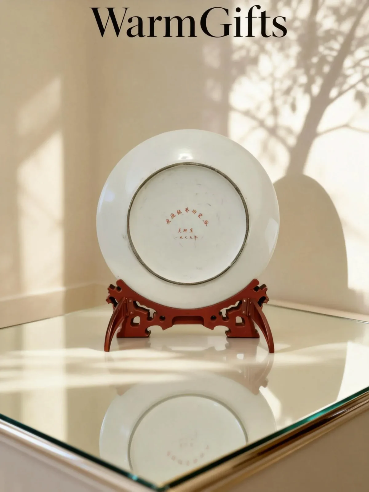 Rooster Brings Blessing Porcelain Plate