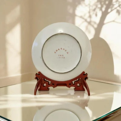 Rooster Brings Blessing Porcelain Plate