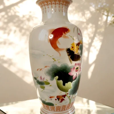 Winter Melon Bottle Lotus Pond Koi