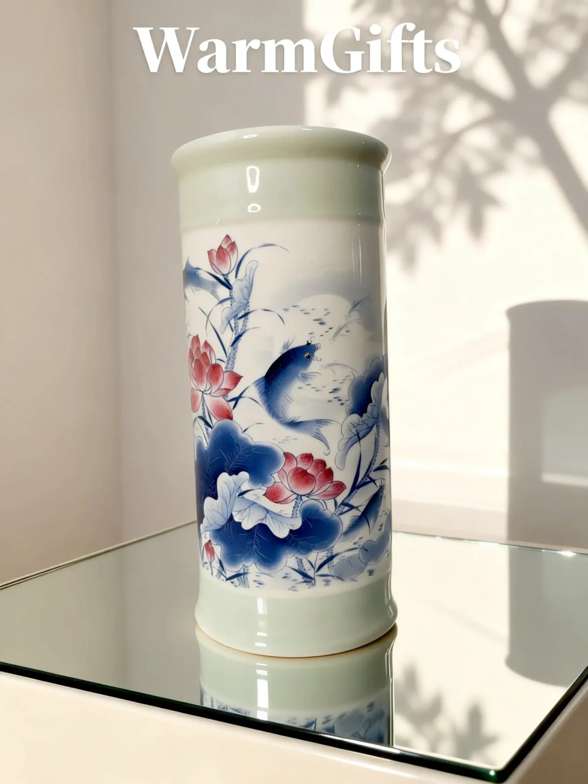 Blue Lotus Pond Arrow Vase
