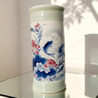 Blue Lotus Pond Arrow Vase