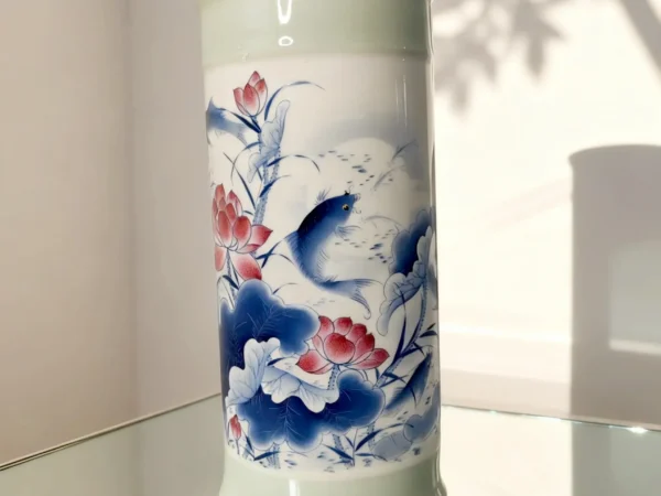 Blue Lotus Pond Arrow Vase