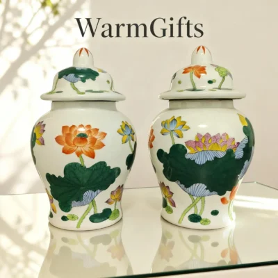 Antique Lotus Pond General's Jar