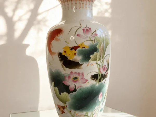 Winter Melon Bottle Lotus Pond Koi