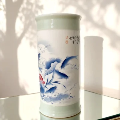 Blue Lotus Pond Arrow Vase