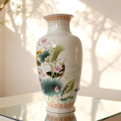 Winter Melon Bottle Lotus Pond Koi