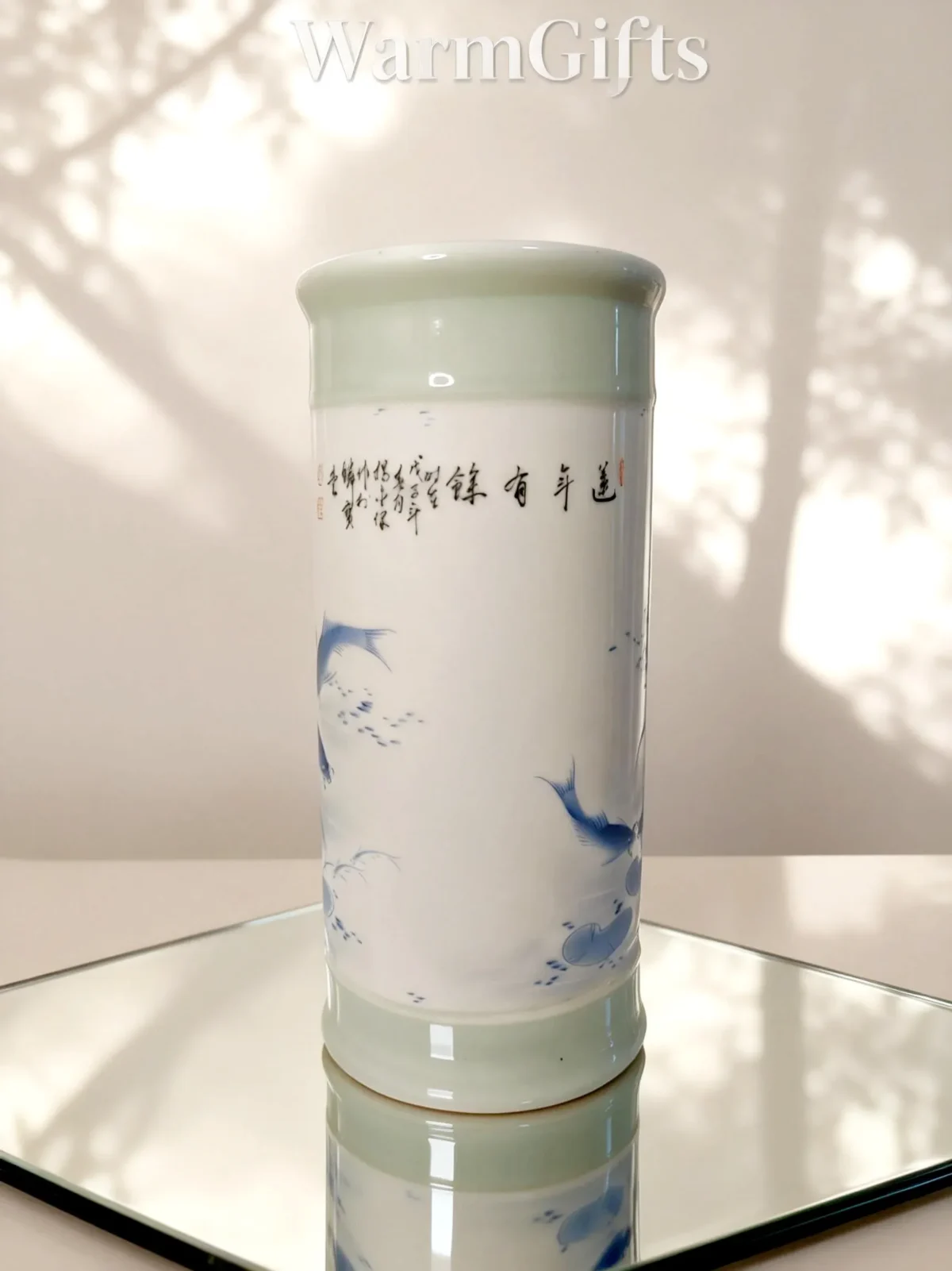 Blue Lotus Pond Arrow Vase