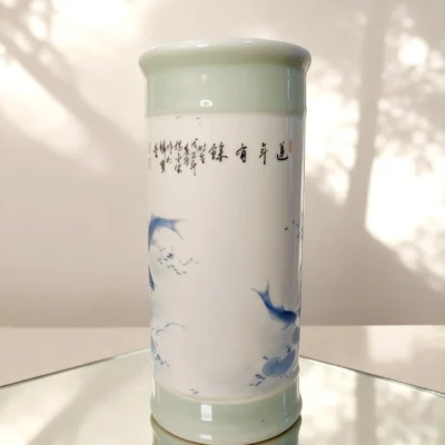 Blue Lotus Pond Arrow Vase