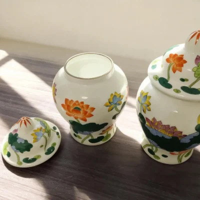 Antique Lotus Pond General's Jar