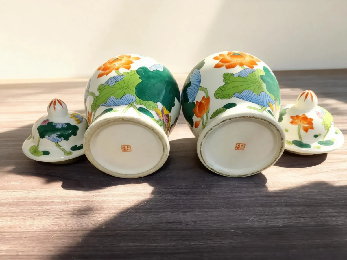 Antique Lotus Pond General's Jar