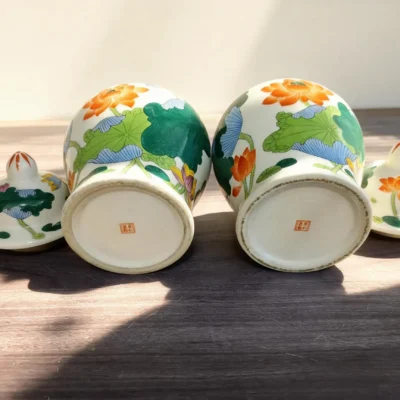 Antique Lotus Pond General's Jar