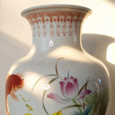 Winter Melon Bottle Lotus Pond Koi