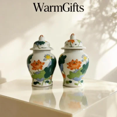 Antique Lotus Pond General's Jar