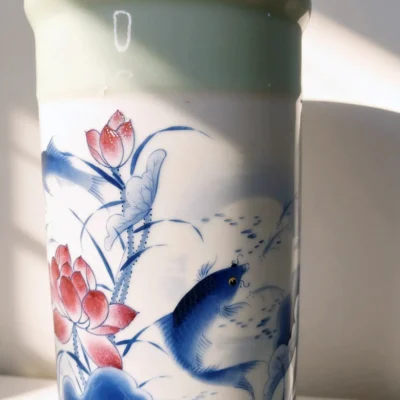 Blue Lotus Pond Arrow Vase