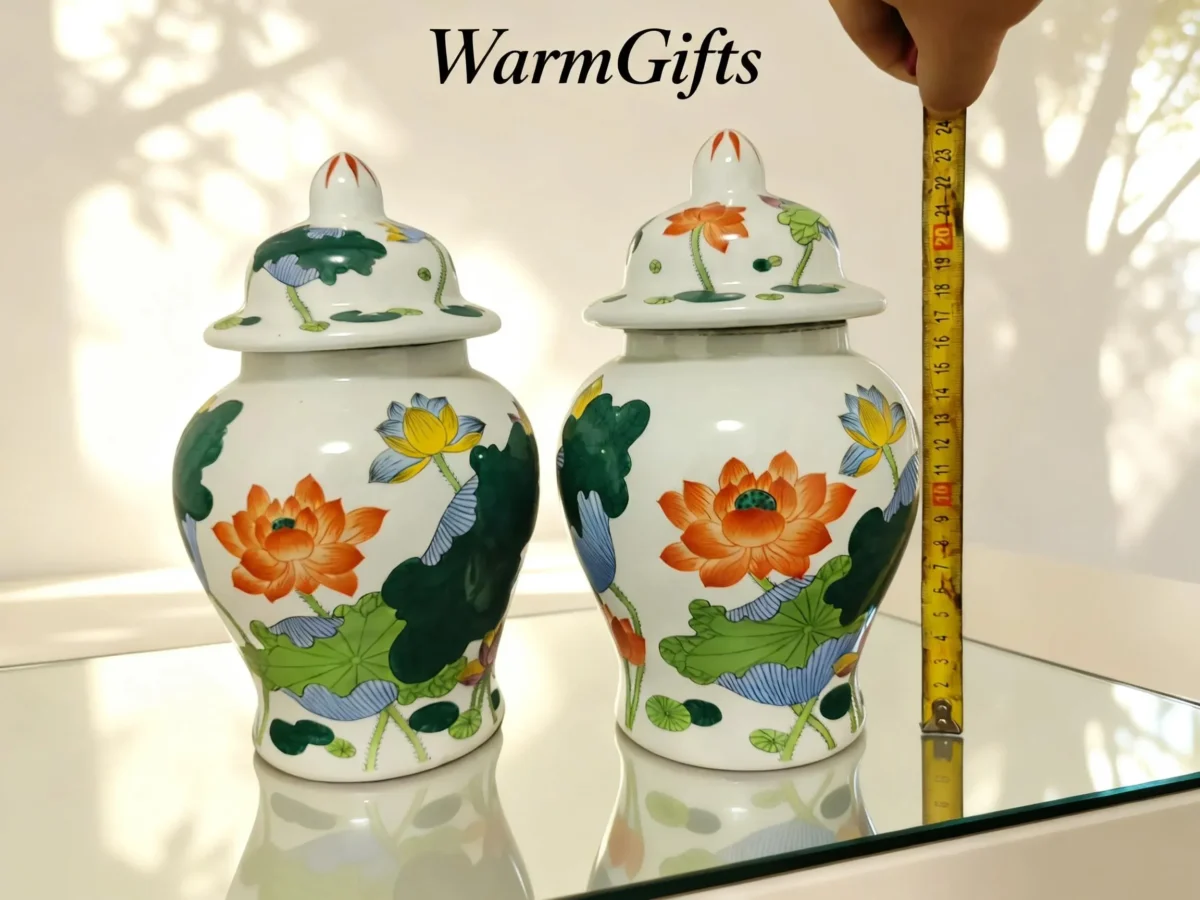 Antique Lotus Pond General's Jar