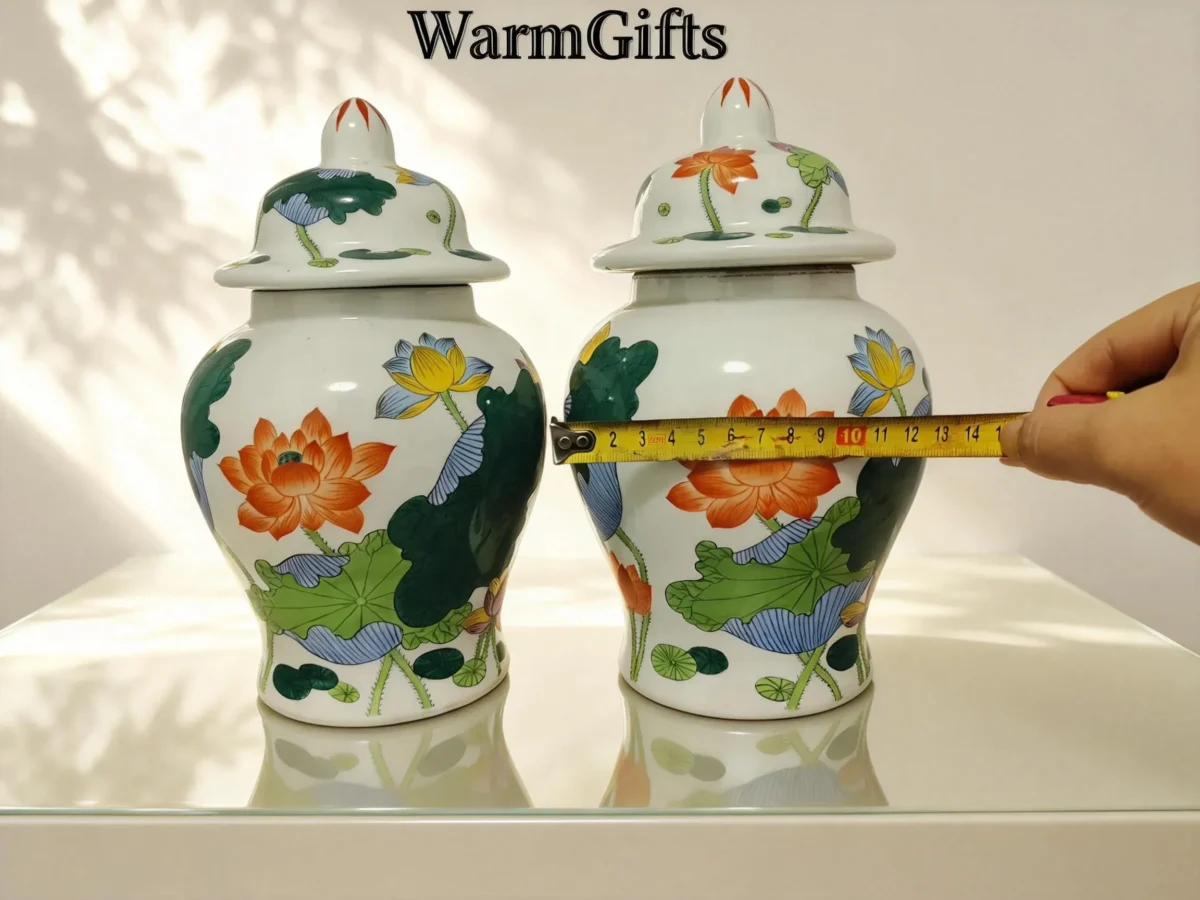 Antique Lotus Pond General's Jar