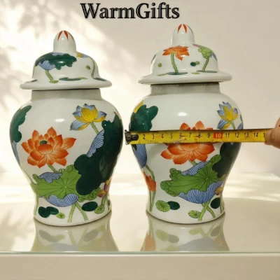 Antique Lotus Pond General's Jar