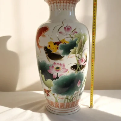 Winter Melon Bottle Lotus Pond Koi