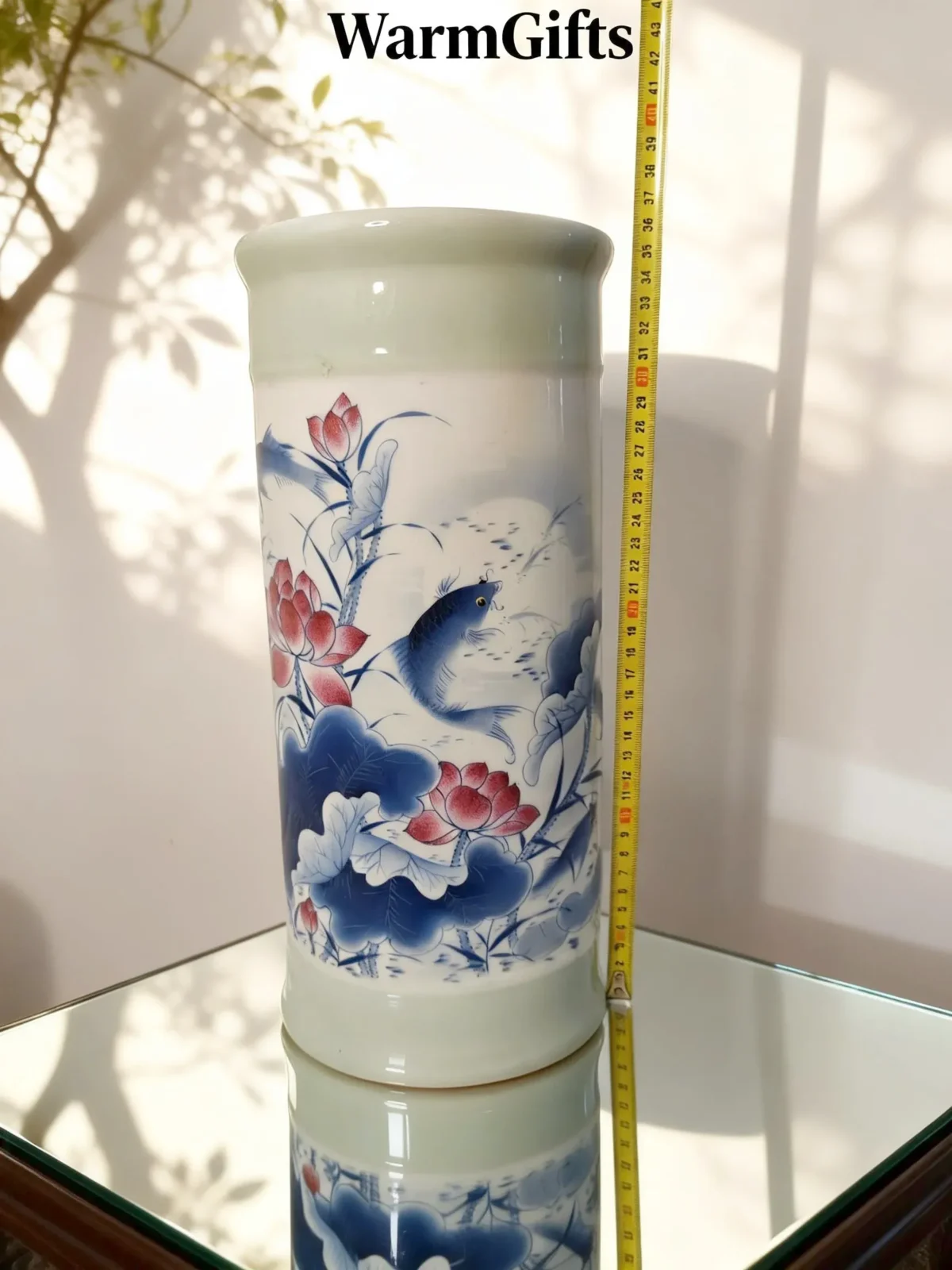 Blue Lotus Pond Arrow Vase
