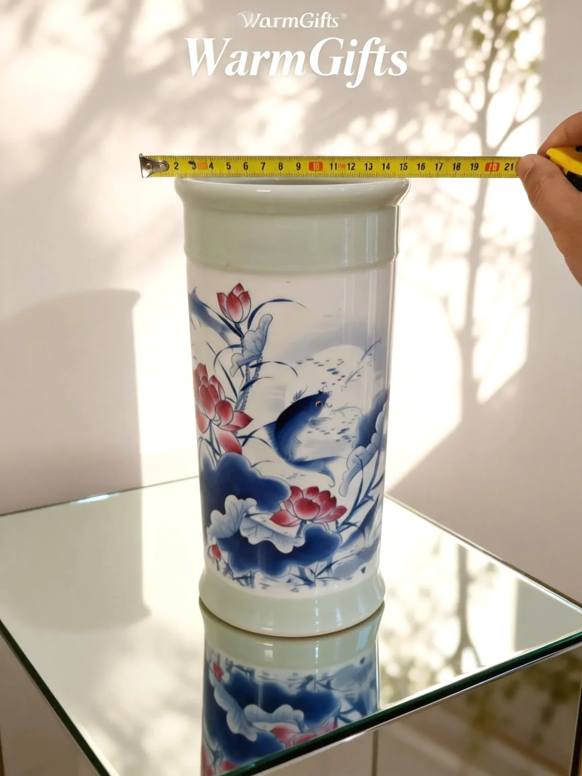 Blue Lotus Pond Arrow Vase