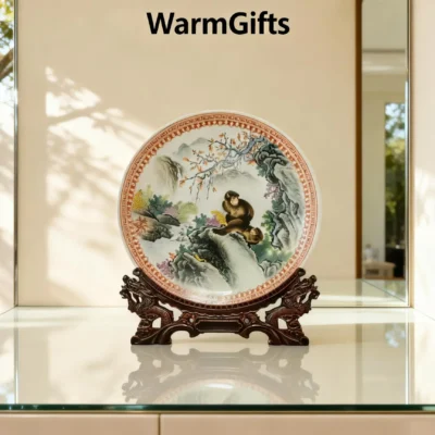 houzi01 Mountain Forest Play Porcelain Plate