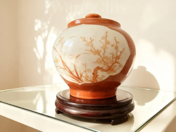 Autumn Rhythm Elegant Interest Porcelain Jar