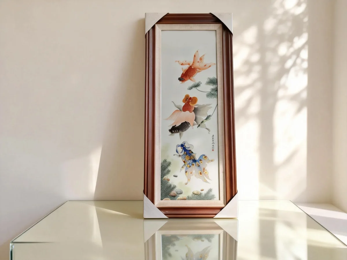 Jinyu02 Four-Panel Screen of ??Wealth and Honor Filling the Hall??