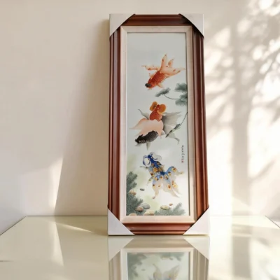 Jinyu02 Four-Panel Screen of ??Wealth and Honor Filling the Hall??