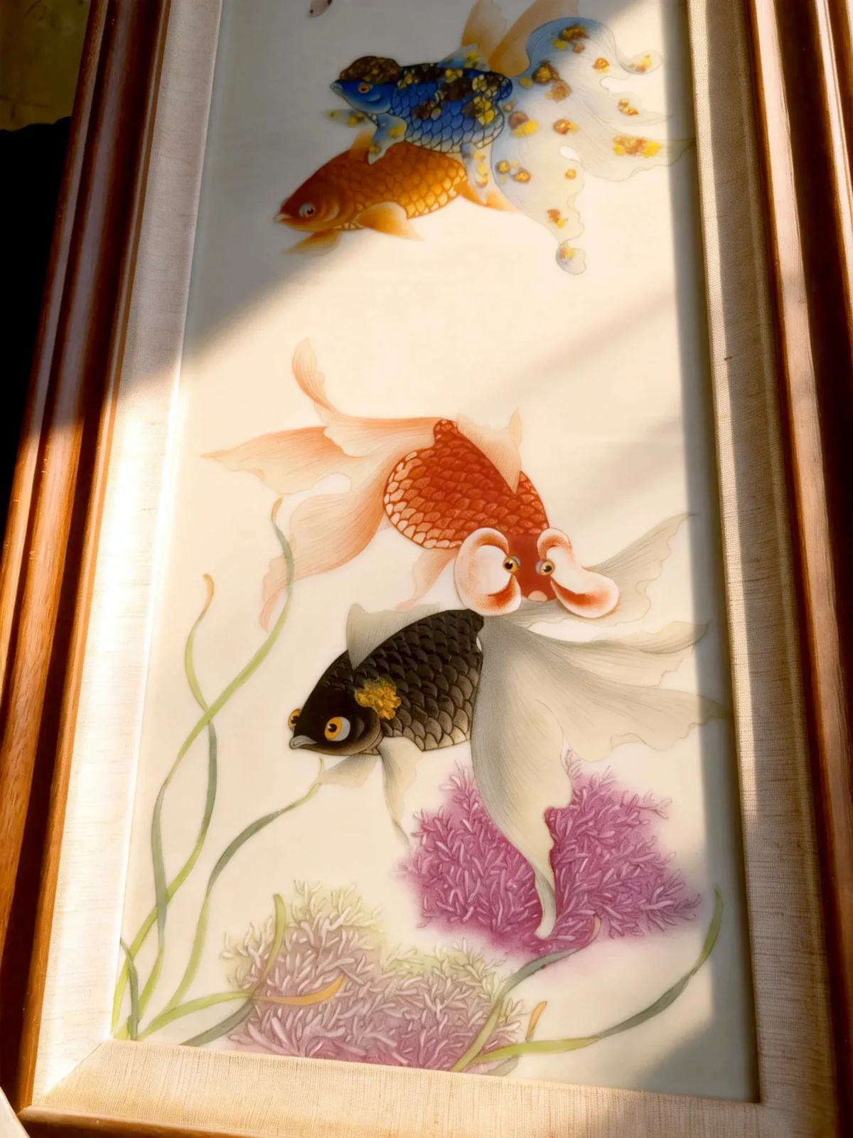 Jinyu06 Four-Panel Screen of ??Wealth and Honor Filling the Hall??