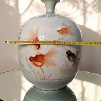 Lantern Bottle Double Reserved Panel Goldfish Koi
