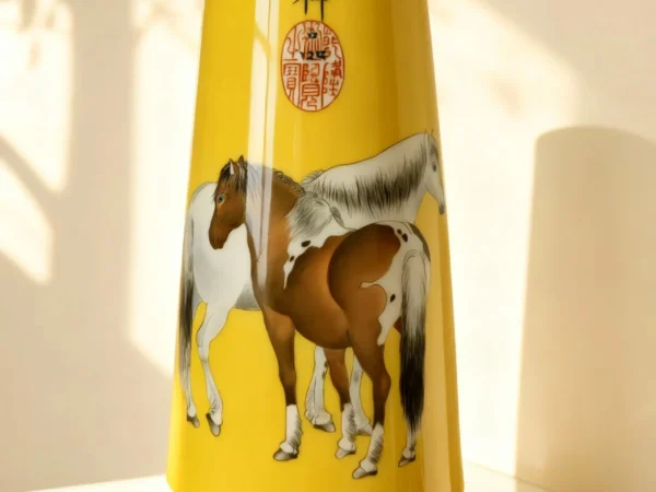 Irregular Golden Bell Porcelain Steed